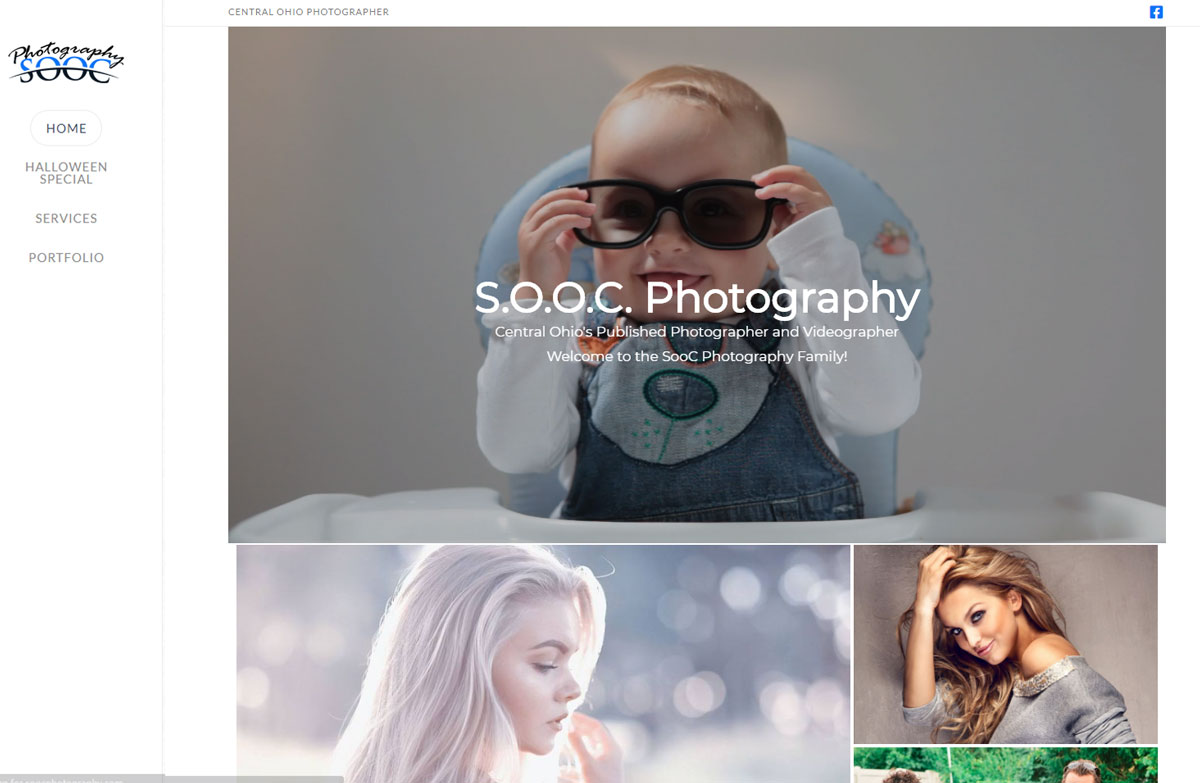 Photograper Website Design for SooC Photography