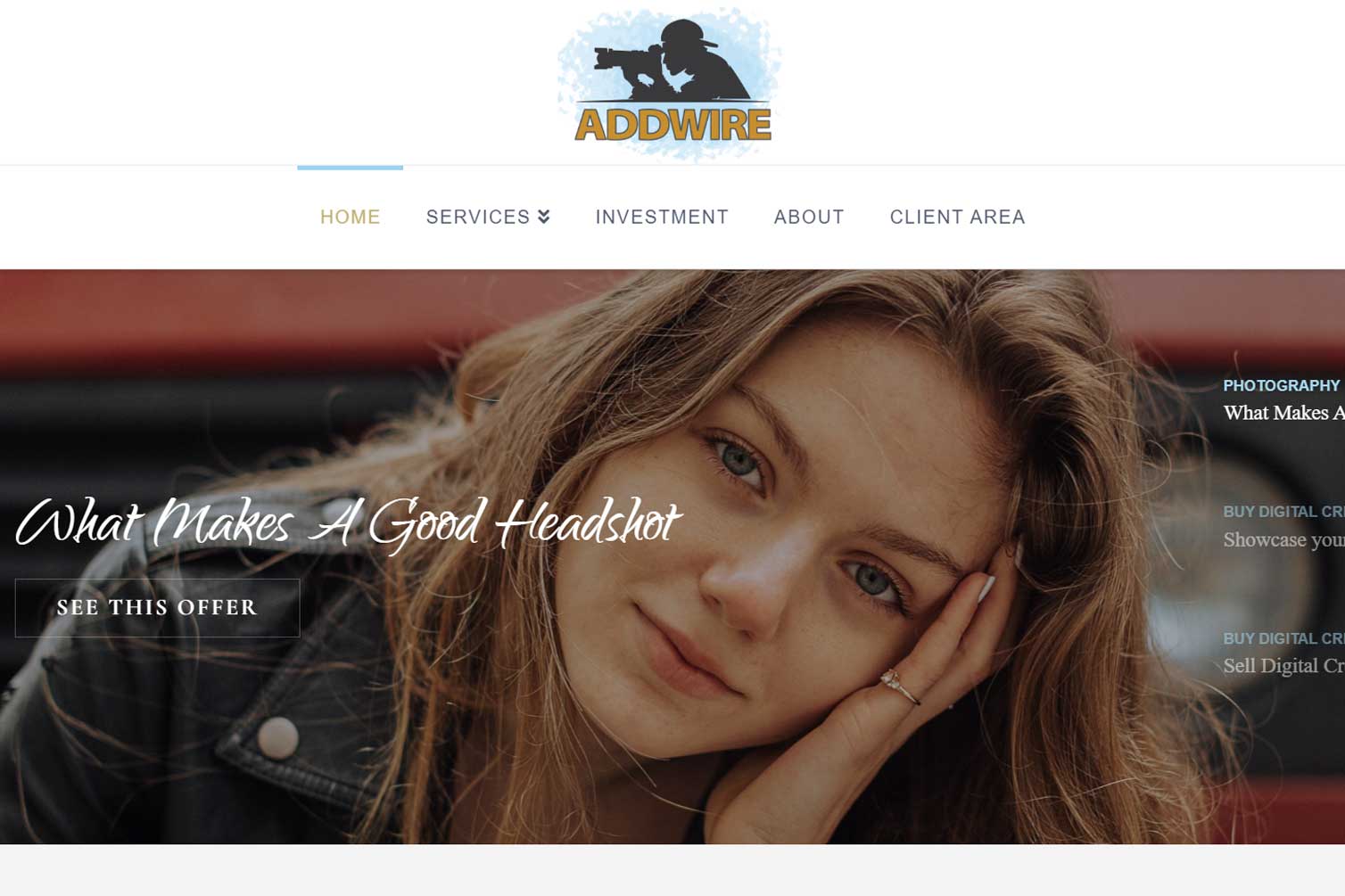A screenshot of a beauty salon website